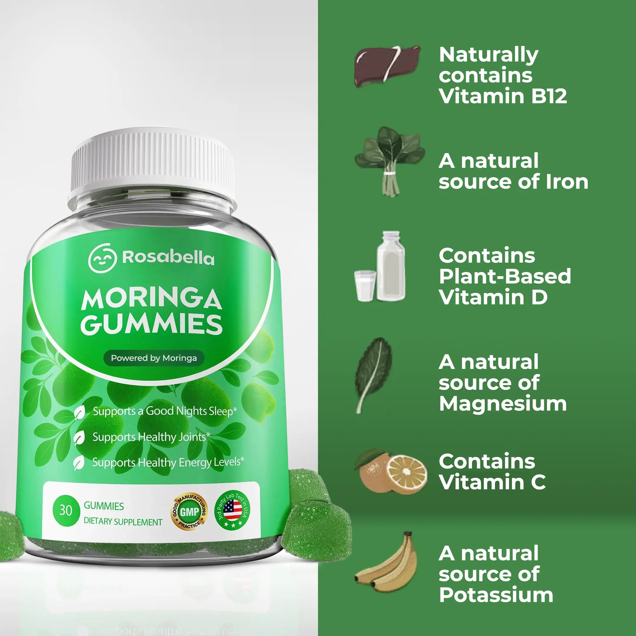 Rosabella Moringa Gummies