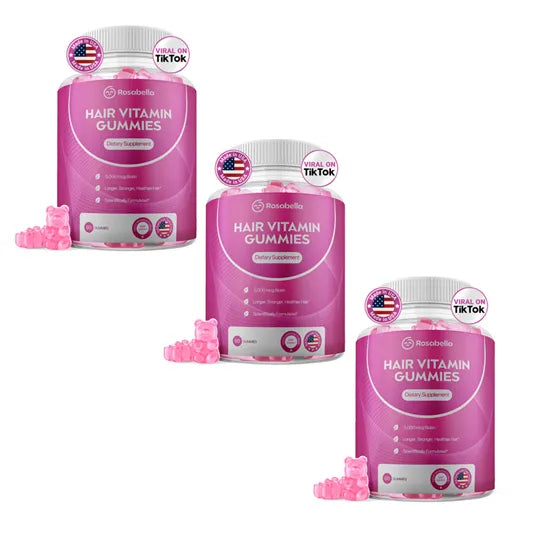 Rosabella Biotin Gummies for Hair, Skin & Nails