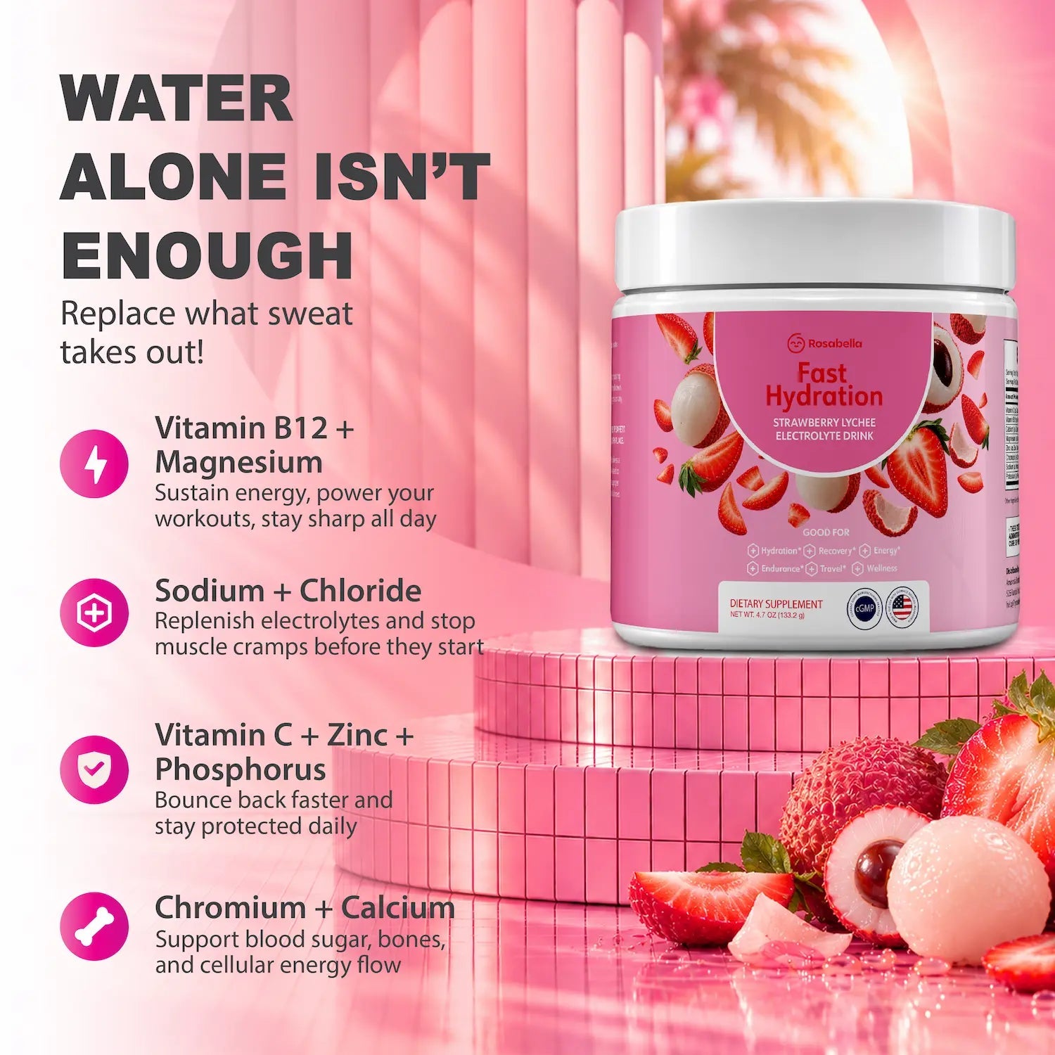 Rosabella Electrolyte Drink Powder